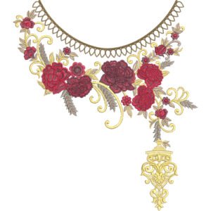 Embroidery Neck Design NED7251-25