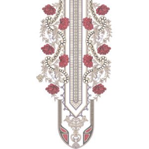 Unique Neck Embroidery NED7258-25