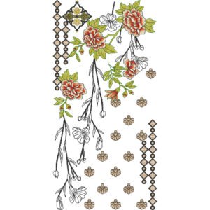 Unique Neck Embroidery NED7266-25
