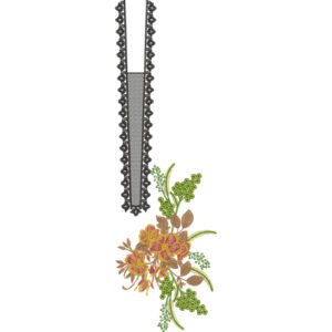Flower Neck Embroidery NED7268-25
