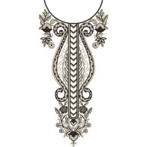 Neck Embroidery Design NED7273-25
