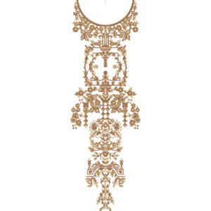 Flower Neck Embroidery NED7277-25