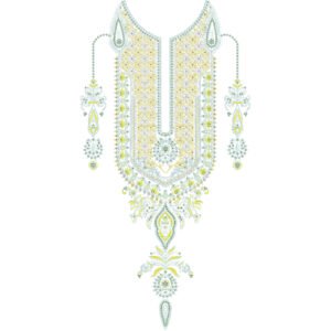 Unique Neck Embroidery NED7283-25
