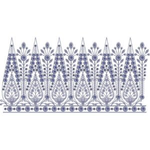 Beautiful Lace Embroidery LED6003-25