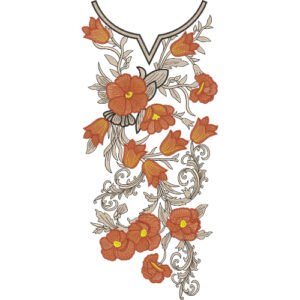Embroidery Neck Design NED7308-25