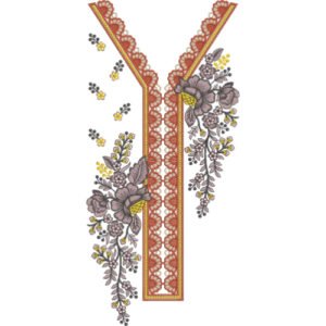 Beautiful Neck Embroidery NED7311-25