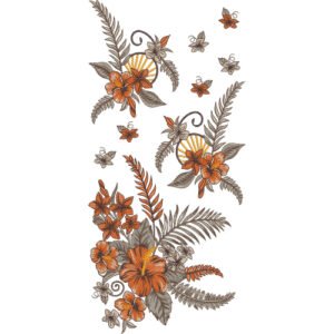 Neck Flower Design NED7313-25