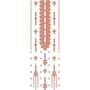 Flower Neck Embroidery NED7314-25