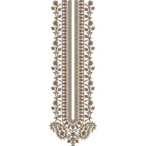 Flower Neck Embroidery NED7321-25