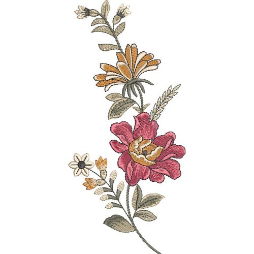 Unique Flower Embroidery Design