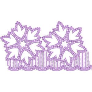 Decorative Floral Cutwork Lace Embroidery Border Design