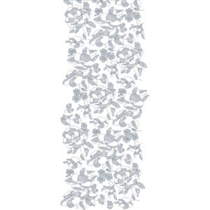 Luxury Dense Floral Garden All Over Embroidery Design with Blooming Flowers, Leaves and Botanical Motifs