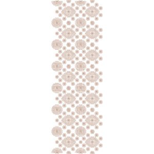 Geometric Floral All Over Jaal Embroidery Design with Ornamental Medallions and Traditional Motif Pattern