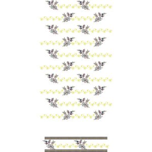 Floral Vine All Over Jaal Embroidery Design with Delicate Blossom Sprays and Ornamental Scroll Pattern