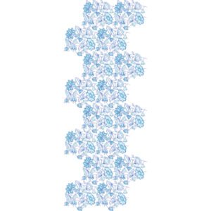 Dense Floral All Over Jaal Embroidery Design with Blooming Blossoms and Intertwined Botanical Foliage