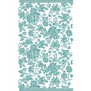 Luxury Floral All Over Jaal Embroidery Design with Peony Blossoms and Flowing Botanical Vines