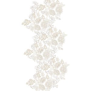 Floral Geometric All Over Jaal Embroidery Design with Blooming Flowers and Decorative Lattice Motifs