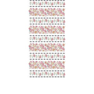 Horizontal Floral Stripe All Over Jaal Embroidery Machine Design Pattern for Kurti, Kameez & Fashion Textile