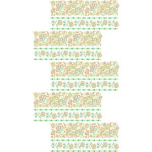 Floral Horizontal Stripe All Over Jaal Embroidery Machine Design Pattern for Kurti, Kameez & Designer Textile
