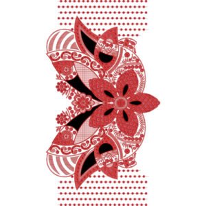 Luxury Paisley Floral Half Jaal Embroidery Machine Design Pattern for Kurti, Neckline & Designer Textile