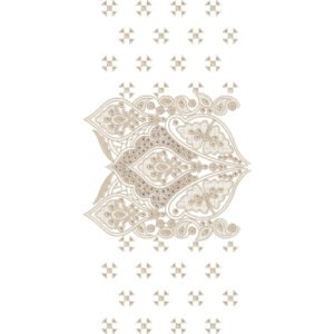 Luxury Paisley Half Jaal Embroidery Machine Design Pattern for Kurti, Neckline & Premium Designer Textile