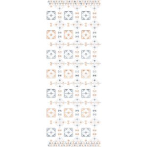 Elegant Geometric Half Jaal Embroidery Machine Design Pattern for Kurti, Border & Premium Designer Textile