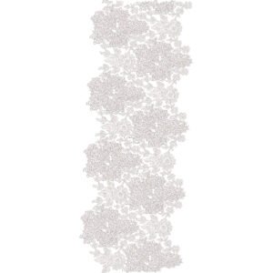 Luxury Dense Floral Lace Half Jaal Embroidery Machine Design Pattern for Kurti, Border & Premium Designer Textile