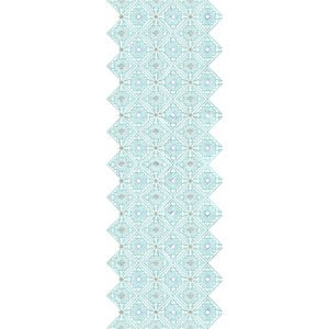 Luxury Geometric Diamond Half Jaal Embroidery Machine Design Pattern for Kurti, Border & Premium Designer Textile