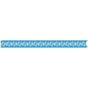 Elegant Geometric Border Lace Embroidery Design with Interlocking Pattern for Machine Embroidery