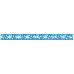 Elegant Geometric Border Lace Embroidery Design with Interlocking Pattern for Machine Embroidery