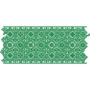 Elegant Geometric Floral Lace Embroidery Panel Design for Machine Embroidery