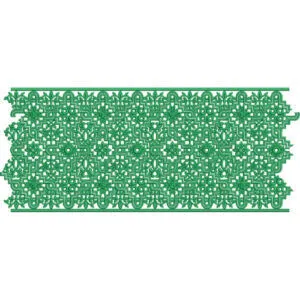Elegant Geometric Floral Lace Embroidery Panel Design for Machine Embroidery