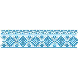 Elegant Floral Geometric Lace Embroidery Border Design for Machine Embroidery