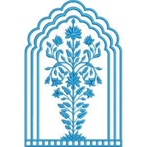 Elegant Floral Arch Lace Embroidery Design for Machine Embroidery