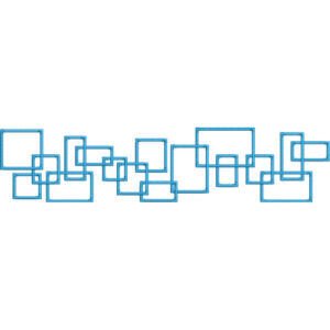 Modern Geometric Square Lace Embroidery Border Design for Machine Embroidery